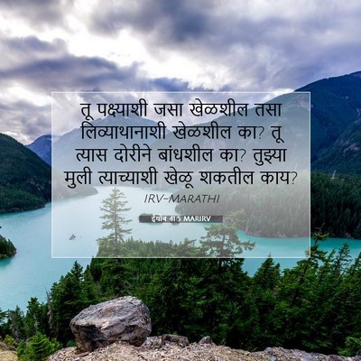 Picture 07 - ईयोब 41:5 MARIRV - तू पक्ष्याशी जसा - Bible Verse Picture