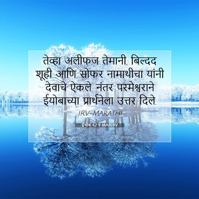 Picture 07 - ईयोब 42:9 MARIRV - तेव्हा अलीफज - Bible Verse Picture