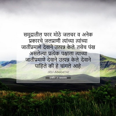 Picture 07 - उत्पत्ति 1:21 MARIRV - समुद्रातील फार - Bible Verse Picture