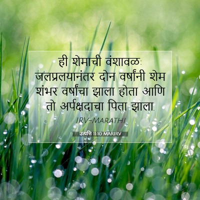 Picture 07 - उत्पत्ति 11:10 MARIRV - ही शेमाची वंशावळ: - Bible Verse Picture