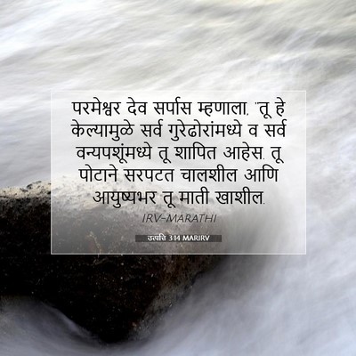 Picture 07 - उत्पत्ति 3:14 MARIRV - परमेश्वर देव - Bible Verse Picture
