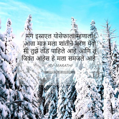 Picture 07 - उत्पत्ति 46:30 MARIRV - मग इस्राएल - Bible Verse Picture