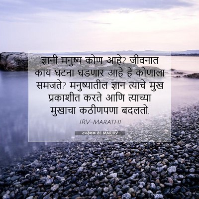 Picture 07 - उपदेशक 8:1 MARIRV - ज्ञानी मनुष्य कोण - Bible Verse Picture