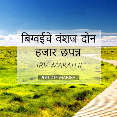 Picture 07 - एज्रा 2:14 MARIRV - बिग्वईचे वंशज दोन - Bible Verse Picture