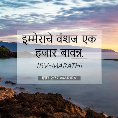 Picture 07 - एज्रा 2:37 MARIRV - इम्मेराचे वंशज एक - Bible Verse Picture