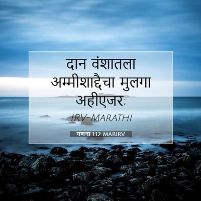 Picture 07 - गणना 1:12 MARIRV - दान वंशातला - Bible Verse Picture