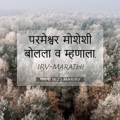 Picture 07 - गणना 18:25 MARIRV - परमेश्वर मोशेशी - Bible Verse Picture