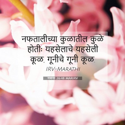Picture 07 - गणना 26:48 MARIRV - नफतालीच्या - Bible Verse Picture