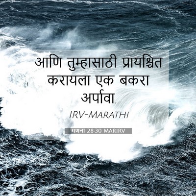 Picture 07 - गणना 28:30 MARIRV - आणि तुम्हासाठी - Bible Verse Picture