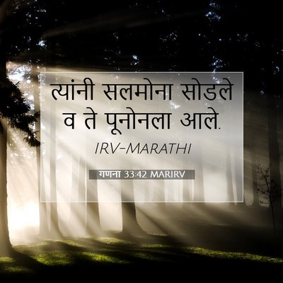 Picture 07 - गणना 33:42 MARIRV - त्यांनी सलमोना - Bible Verse Picture