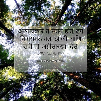 Picture 07 - गणना 9:16 MARIRV - अश्याप्रकारे ते - Bible Verse Picture