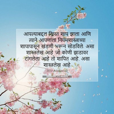 Picture 07 - गलतीकरांस 3:13 MARIRV - आपल्याबद्दल - Bible Verse Picture