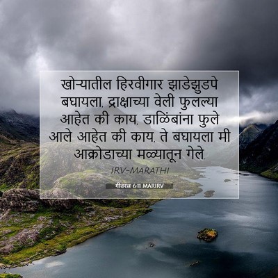 Picture 07 - गीतरत्न 6:11 MARIRV - खोऱ्यातील - Bible Verse Picture