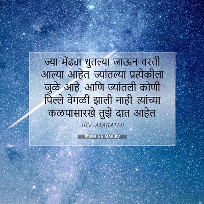 Picture 07 - गीतरत्न 6:6 MARIRV - ज्या मेंढ्या - Bible Verse Picture