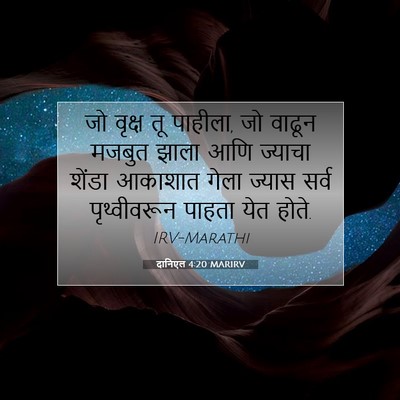 Picture 07 - दानिएल 4:20 MARIRV - जो वृक्ष तू पाहीला, - Bible Verse Picture