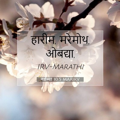 Picture 07 - नहेम्या 10:5 MARIRV - हारीम, मरेमोथ, - Bible Verse Picture