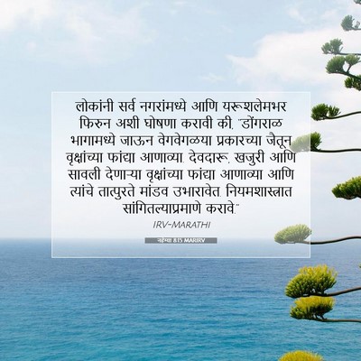 Picture 07 - नहेम्या 8:15 MARIRV - लोकांनी सर्व - Bible Verse Picture