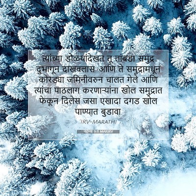 Picture 07 - नहेम्या 9:11 MARIRV - त्यांच्या - Bible Verse Picture