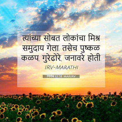 Picture 07 - निर्गम 12:38 MARIRV - त्यांच्या सोबत - Bible Verse Picture