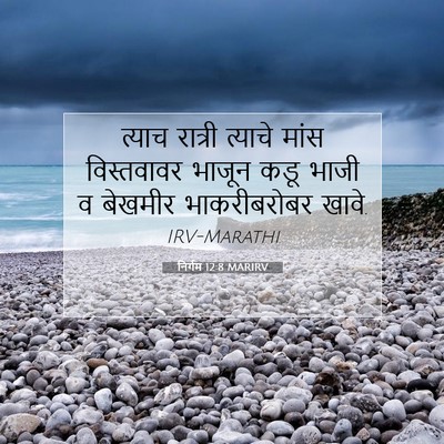Picture 07 - निर्गम 12:8 MARIRV - त्याच रात्री - Bible Verse Picture