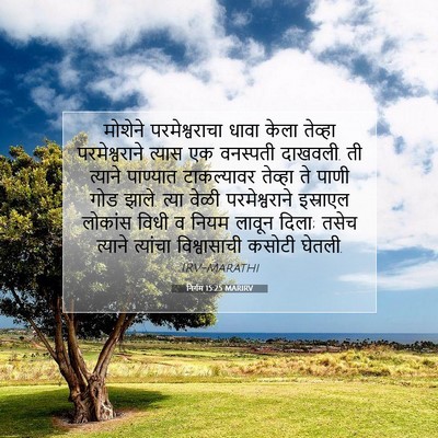 Picture 07 - निर्गम 15:25 MARIRV - मोशेने - Bible Verse Picture