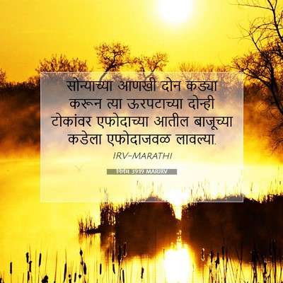 Picture 07 - निर्गम 39:19 MARIRV - सोन्याच्या आणखी - Bible Verse Picture