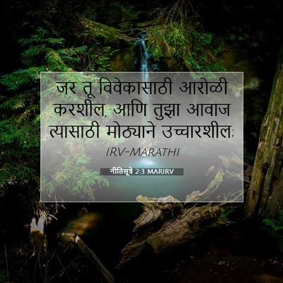 Picture 07 - नीतिसूत्रे 2:3 MARIRV - जर तू विवेकासाठी - Bible Verse Picture