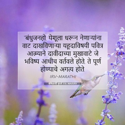 Picture 07 - प्रेषितांचीं कृत्यें 1:16 MARIRV - “बंधुजनहो, येशूला - Bible Verse Picture