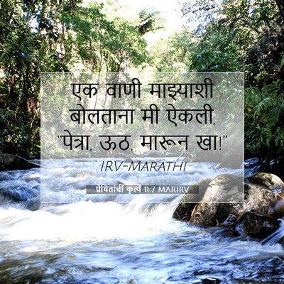 Picture 07 - प्रेषितांचीं कृत्यें 11:7 MARIRV - एक वाणी माझ्याशी - Bible Verse Picture