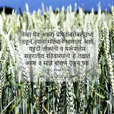 Picture 07 - प्रेषितांचीं कृत्यें 2:14 MARIRV - तेव्हा पेत्र अकरा - Bible Verse Picture