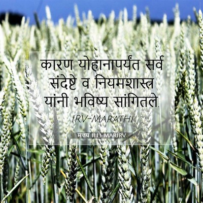 Picture 07 - मत्तय 11:13 MARIRV - कारण योहानापर्यंत - Bible Verse Picture
