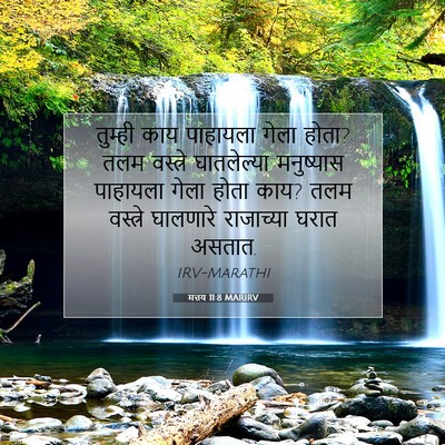 Picture 07 - मत्तय 11:8 MARIRV - तुम्ही काय - Bible Verse Picture