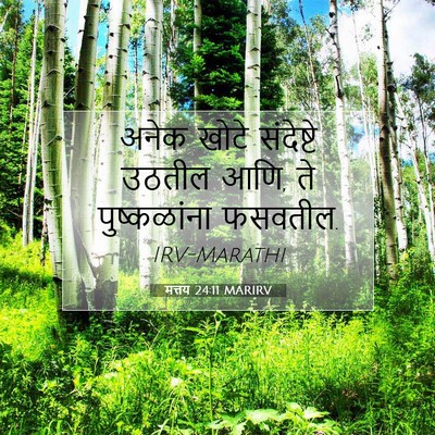 Picture 07 - मत्तय 24:11 MARIRV - अनेक खोटे - Bible Verse Picture