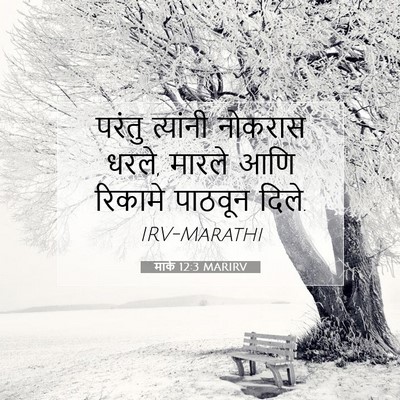 Picture 07 - मार्क 12:3 MARIRV - परंतु त्यांनी - Bible Verse Picture