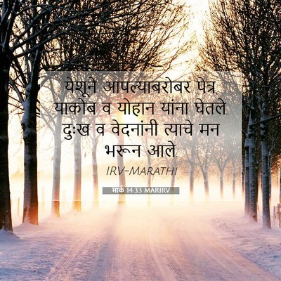 Picture 07 - मार्क 14:33 MARIRV - येशूने - Bible Verse Picture