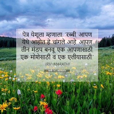 Picture 07 - मार्क 9:5 MARIRV - पेत्र येशूला - Bible Verse Picture