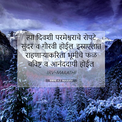 Picture 07 - यशया 4:2 MARIRV - त्या दिवशी - Bible Verse Picture