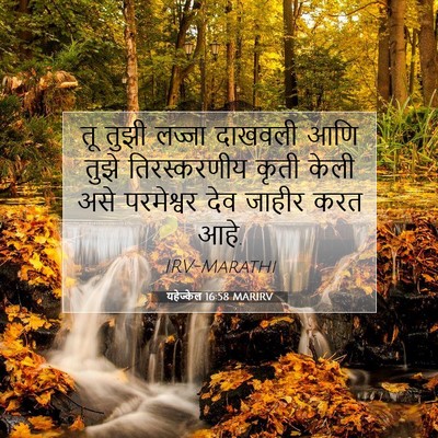 Picture 07 - यहेज्केल 16:58 MARIRV - तू तुझी लज्जा - Bible Verse Picture