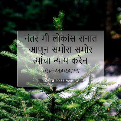 Picture 07 - यहेज्केल 20:35 MARIRV - नंतर मी लोकांस - Bible Verse Picture