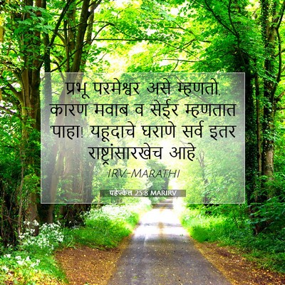 Picture 07 - यहेज्केल 25:8 MARIRV - प्रभू परमेश्वर - Bible Verse Picture