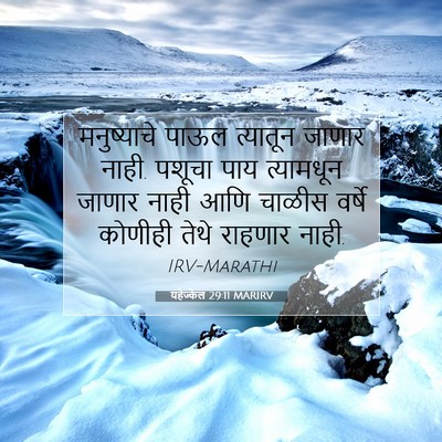 Picture 07 - यहेज्केल 29:11 MARIRV - मनुष्याचे पाऊल - Bible Verse Picture
