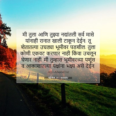 Picture 07 - यहेज्केल 29:5 MARIRV - मी तुला आणि तुझ्या - Bible Verse Picture