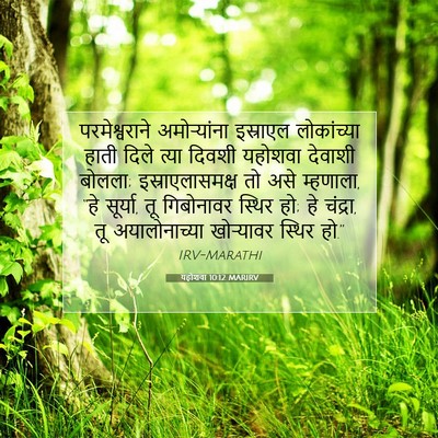 Picture 07 - यहोशवा 10:12 MARIRV - परमेश्वराने - Bible Verse Picture