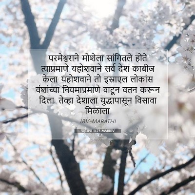 Picture 07 - यहोशवा 11:23 MARIRV - परमेश्वराने - Bible Verse Picture