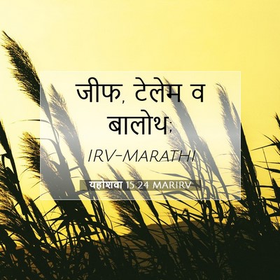 Picture 07 - यहोशवा 15:24 MARIRV - जीफ, टेलेम व - Bible Verse Picture