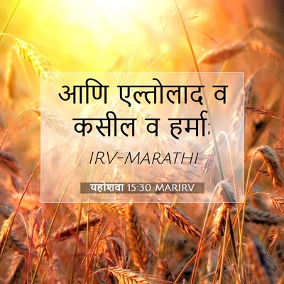 Picture 07 - यहोशवा 15:30 MARIRV - आणि एल्तोलाद व - Bible Verse Picture