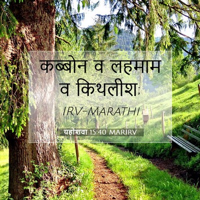 Picture 07 - यहोशवा 15:40 MARIRV - कब्बोन व लहमाम व - Bible Verse Picture