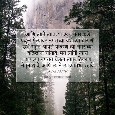 Picture 07 - यहोशवा 20:4 MARIRV - आणि त्याने - Bible Verse Picture