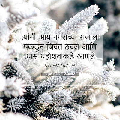Picture 07 - यहोशवा 8:23 MARIRV - त्यांनी आय - Bible Verse Picture
