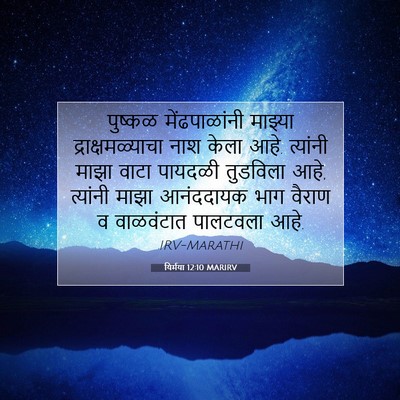 Picture 07 - यिर्मया 12:10 MARIRV - पुष्कळ - Bible Verse Picture
